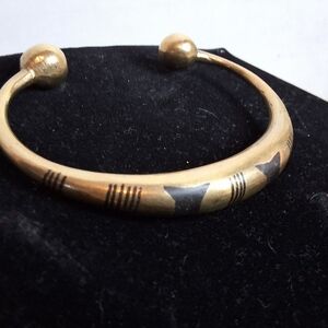Tribal Look unisex Brass Open Cuff NWOT